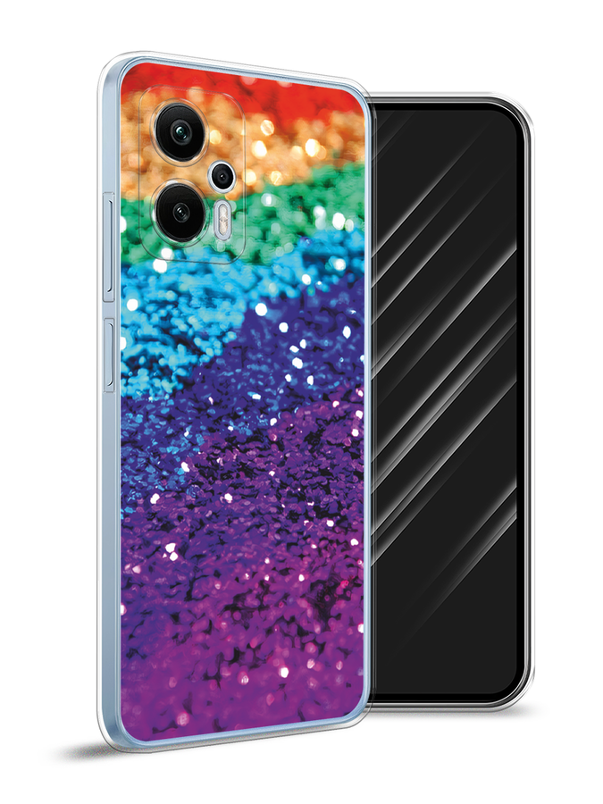 

Чехол Awog на Redmi Note 12T Pro "Блестящая радуга рисунок", Разноцветный, 319150-3