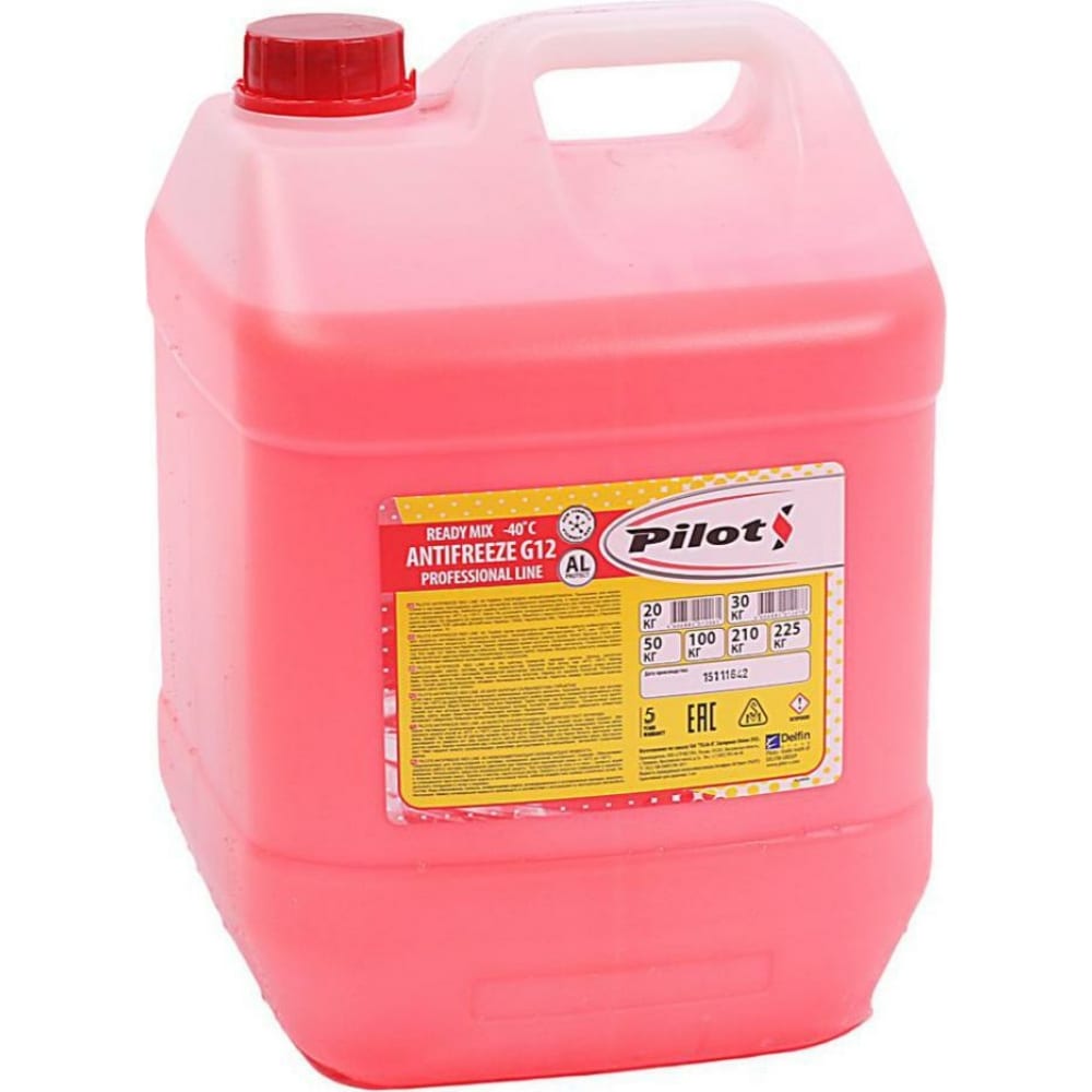 

Антифриз PILOTS 3220 RED LINE, -40, 30 л