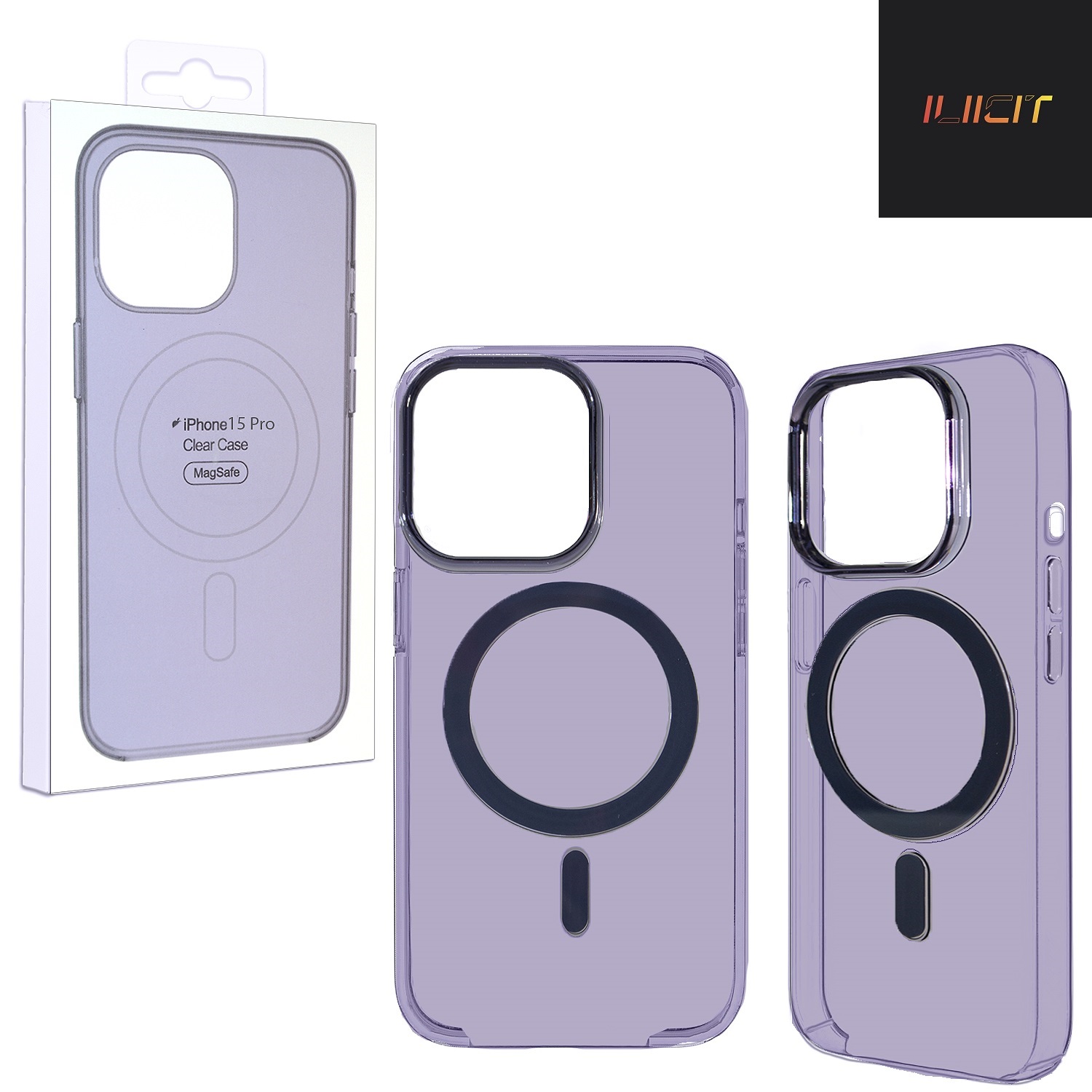 

Чехол iPhone 15 Pro Clear Case Purple (MagSafe + анимация NFC Clear) (IS005719), Прозрачный;фиолетовый, Чехол iPhone 15 Pro Clear Case Purple (MagSafe + анимация NFC Clear) (IS005719)