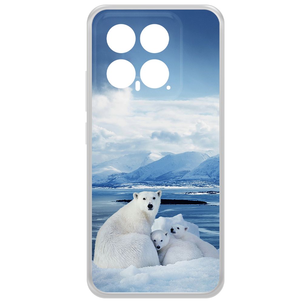 

Чехол-накладка Krutoff Clear Case Полярные медведи для Xiaomi 14, Прозрачный