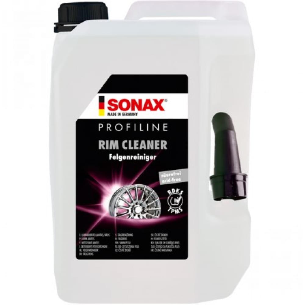 

SONAX ProfiLine Бескислотное средство для очистки колесных дисков PLUS 5л 230500