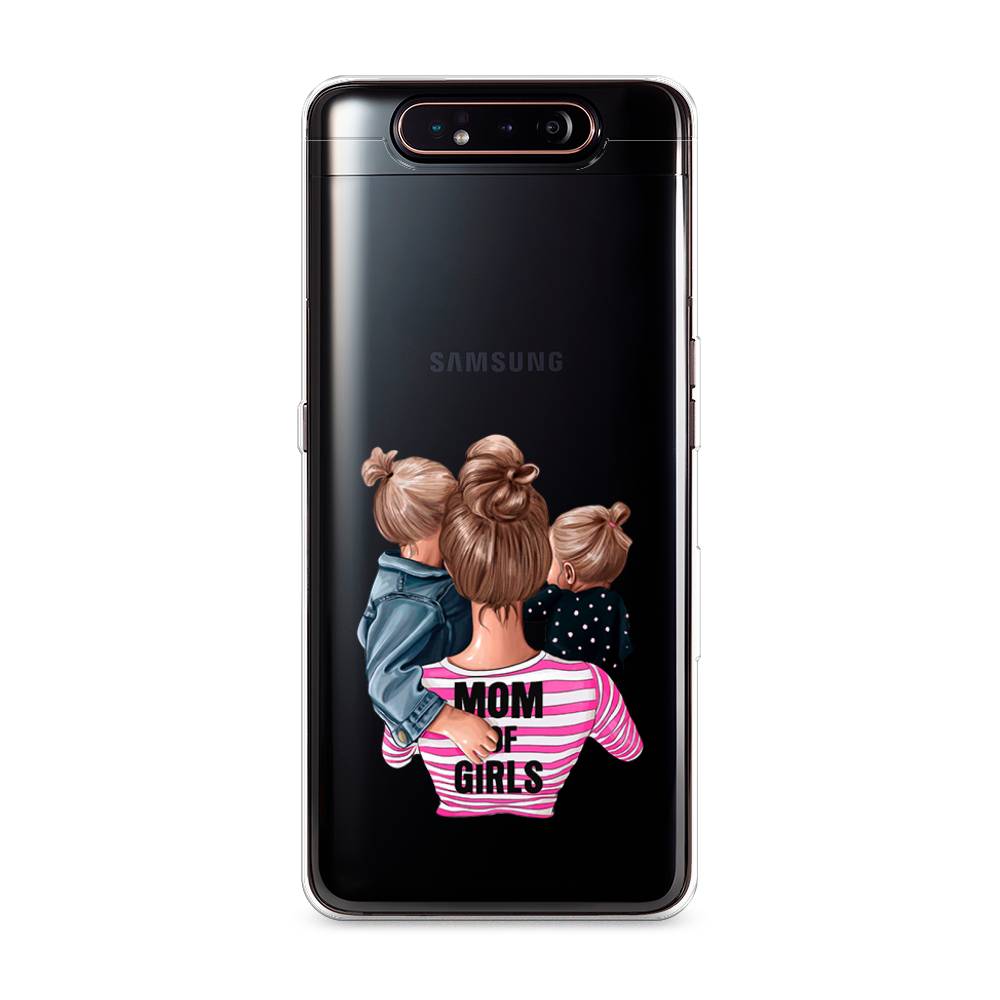 фото Силиконовый чехол "mom of girls" на samsung galaxy a80 awog