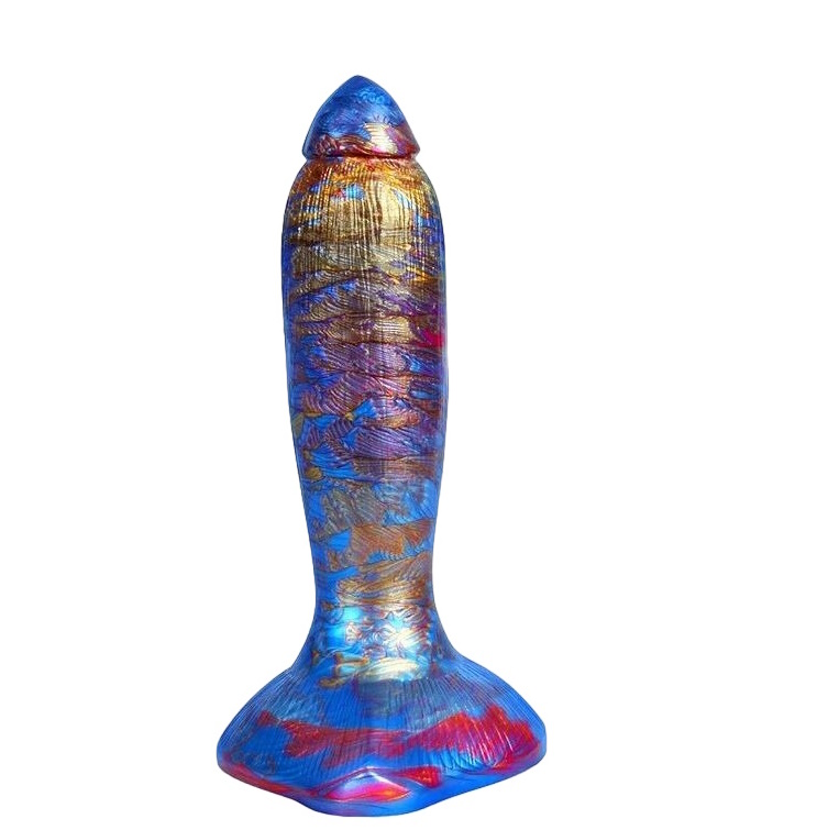 Фантазийный фаллоимитатор с узким кончиком - 21 см.