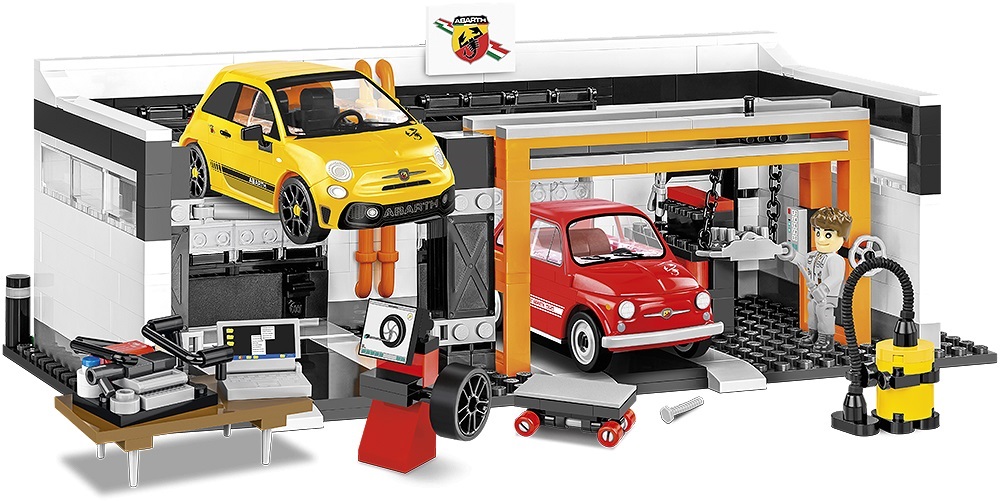 

Конструктор COBI Гоночный гараж Abarth, арт.24501