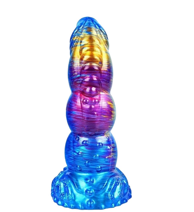 Фантазийный фаллоимитатор на присоске - 23 см.