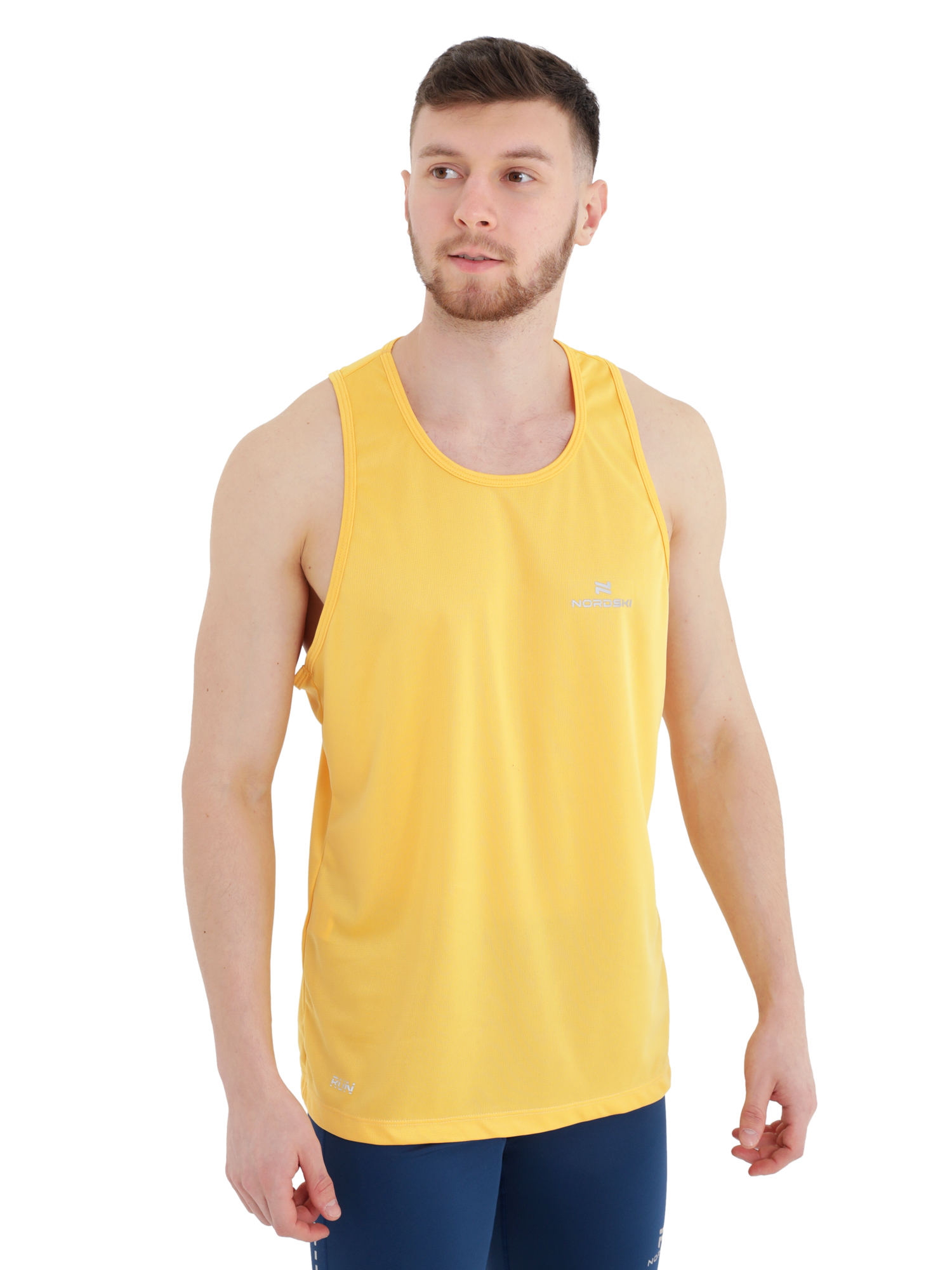 

Футболка мужская NordSki Run M оранжевая 48, Оранжевый, Run M