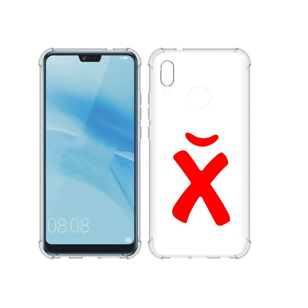 

Чехол MyPads Tocco для Huawei P20 Lite абстракция буква х (PT130405.51.209), Прозрачный, Tocco