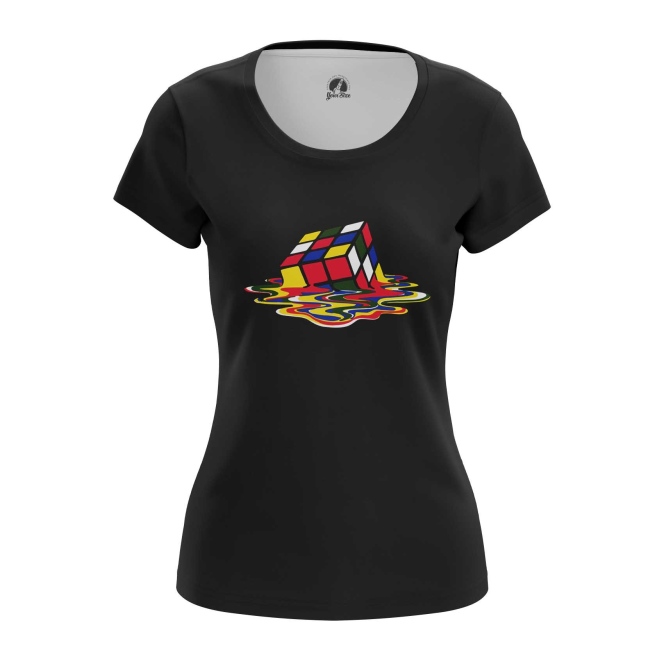 

Футболка женская teestore Cube черная XL, Черный, Cube