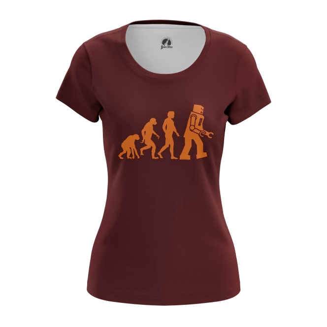 

Футболка женская teestore Evolution бордовая 3XL, Бордовый, Evolution