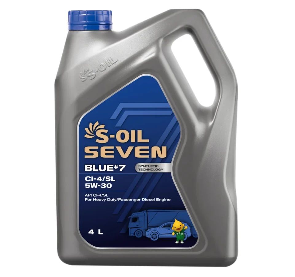 Моторное масло S-Oil синтетическое Seven Blue #7 5W30 4л