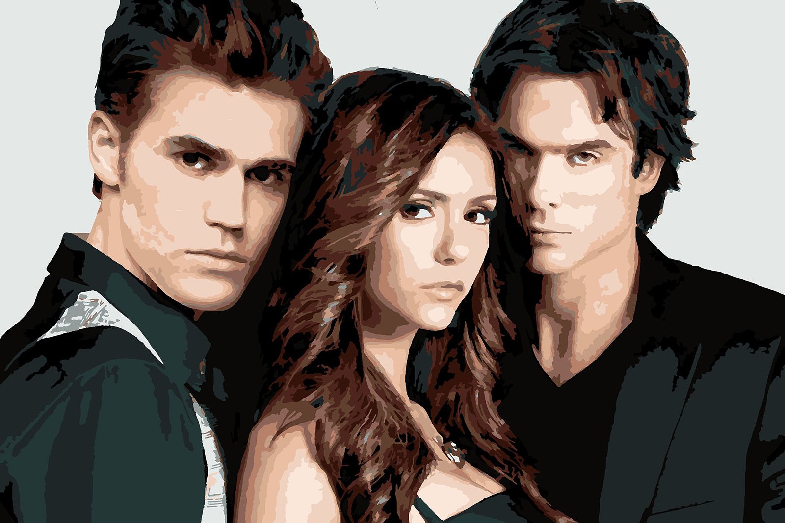 

Картина по номерам Красиво Красим Дневники вампира - Сальваторе и Елена, 70 х 90 см, Дневники вампира - Сальваторе и Елена