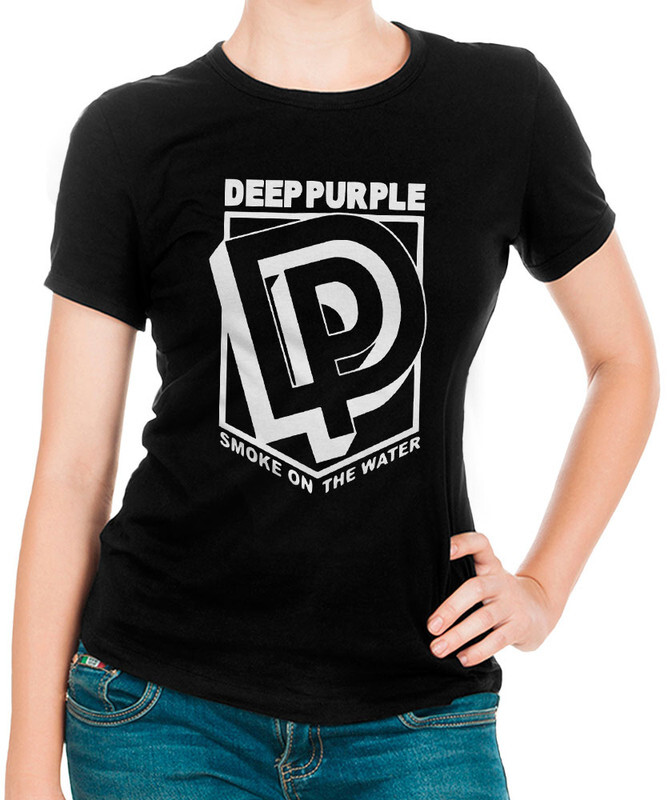 фото Футболка женская design heroes deep purple черная 2xl