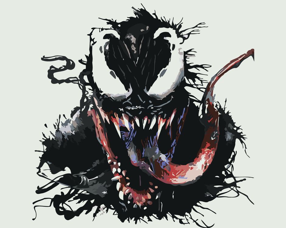 

Картина по номерам «Веном: Арт», venom-003, Веном: Арт