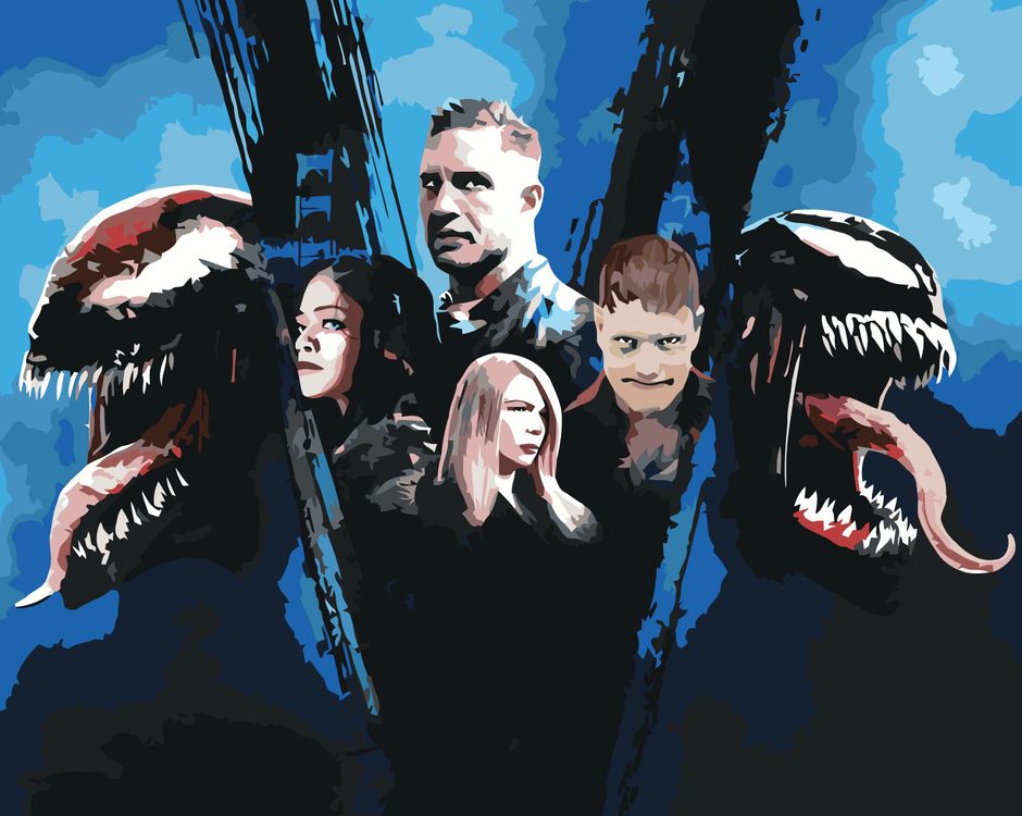 

Картина по номерам «Веном: Постер», venom-004, Веном: Постер