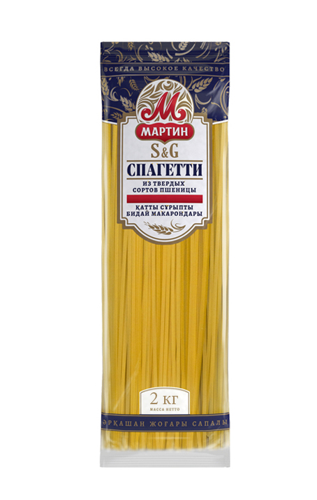 фото Макароны мартин из твердых сортов пшеницы спагетти, высший сорт, 2 кг