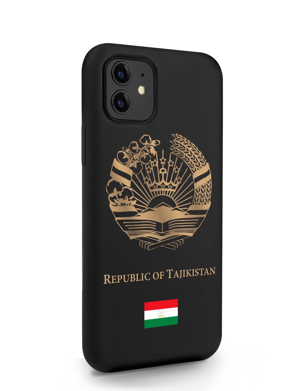 

Черный SignumCase для iPhone 11 Золотой Герб Таджикистана черный, iPhone 11 Золотой Герб Таджикистана