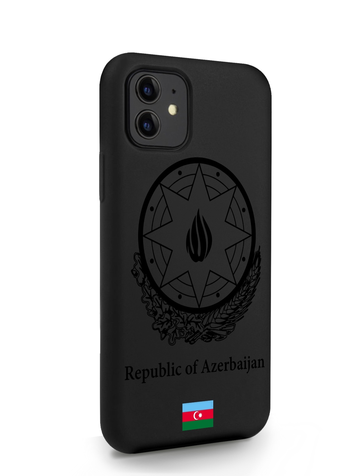 

Черный SignumCase для iPhone 11 Черный лаковый Герб Азербайджана черный, iPhone 11 Черный лаковый Герб Азербайджана