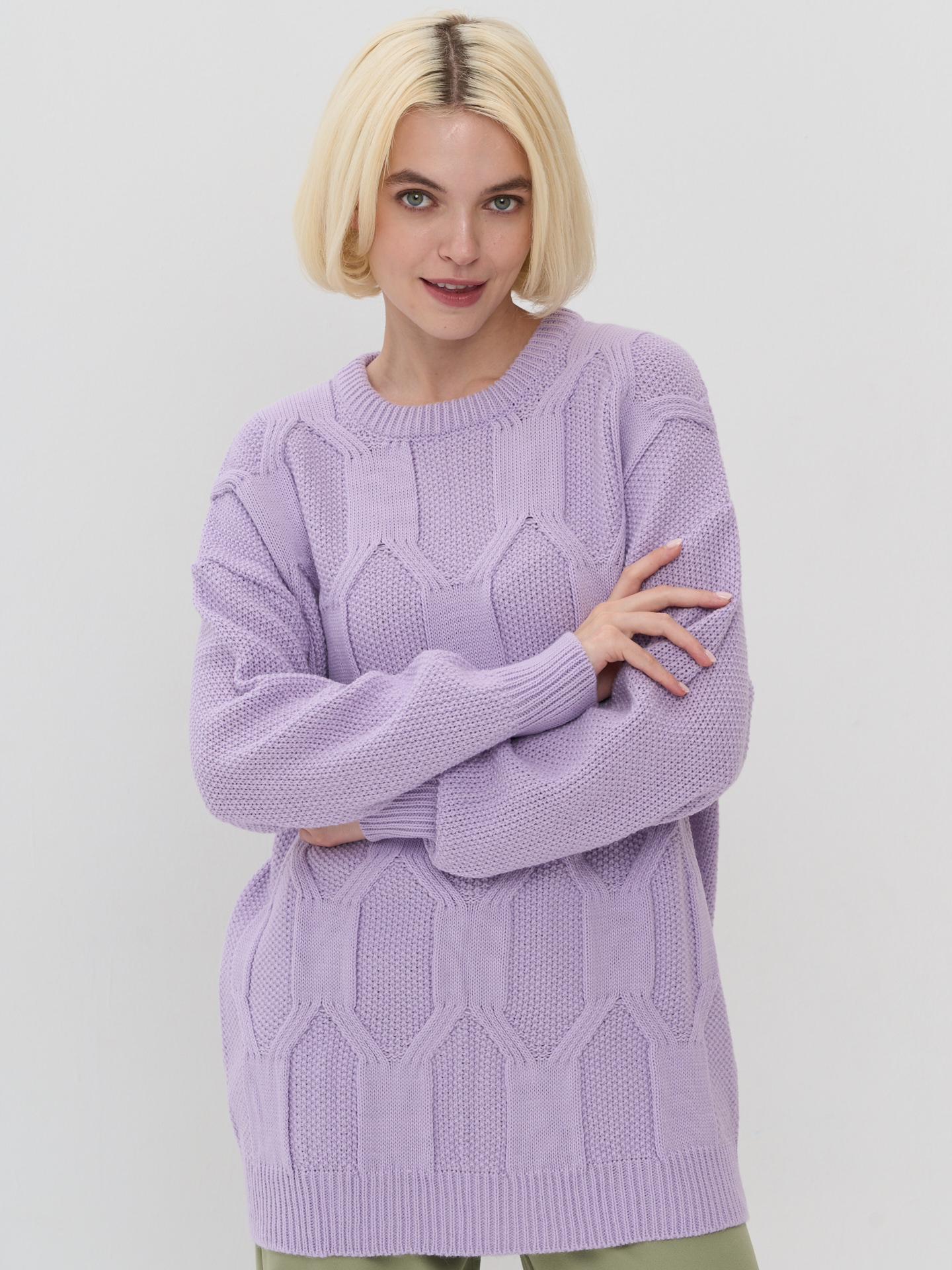 

Джемпер женский VAY 5242-41356 фиолетовый 54-56 RU, 5242-41356