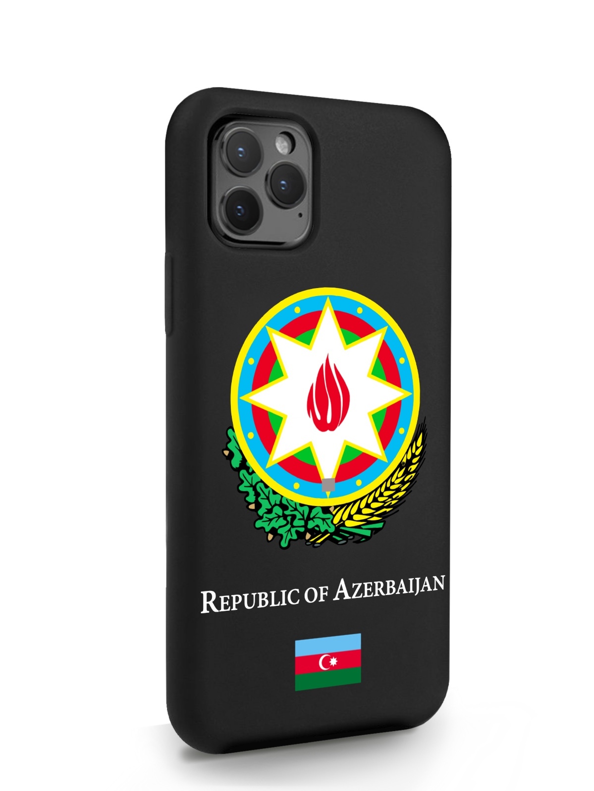 

Черный SignumCase для iPhone 11 Pro Герб Азербайджана черный, iPhone 11 Pro Герб Азербайджана