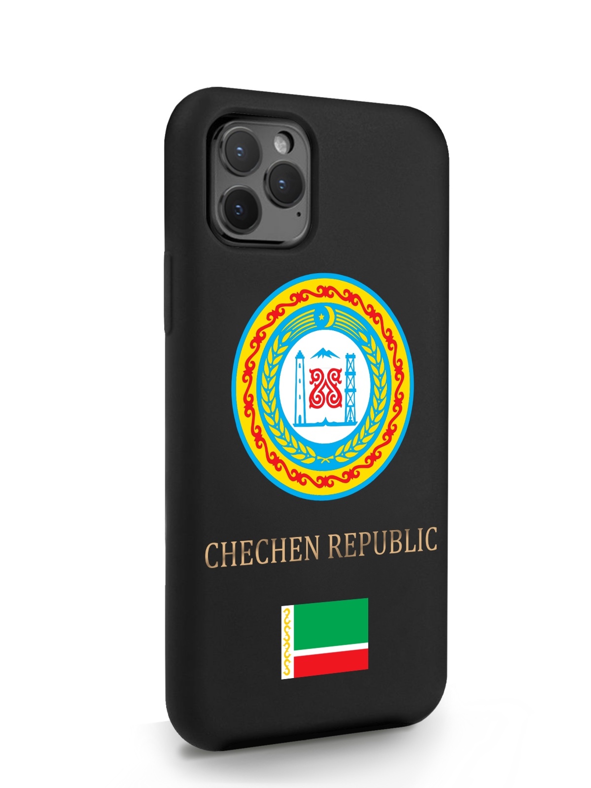 

Черный SignumCase для iPhone 11 Pro Герб Чечни черный, iPhone 11 Pro Герб Чечни