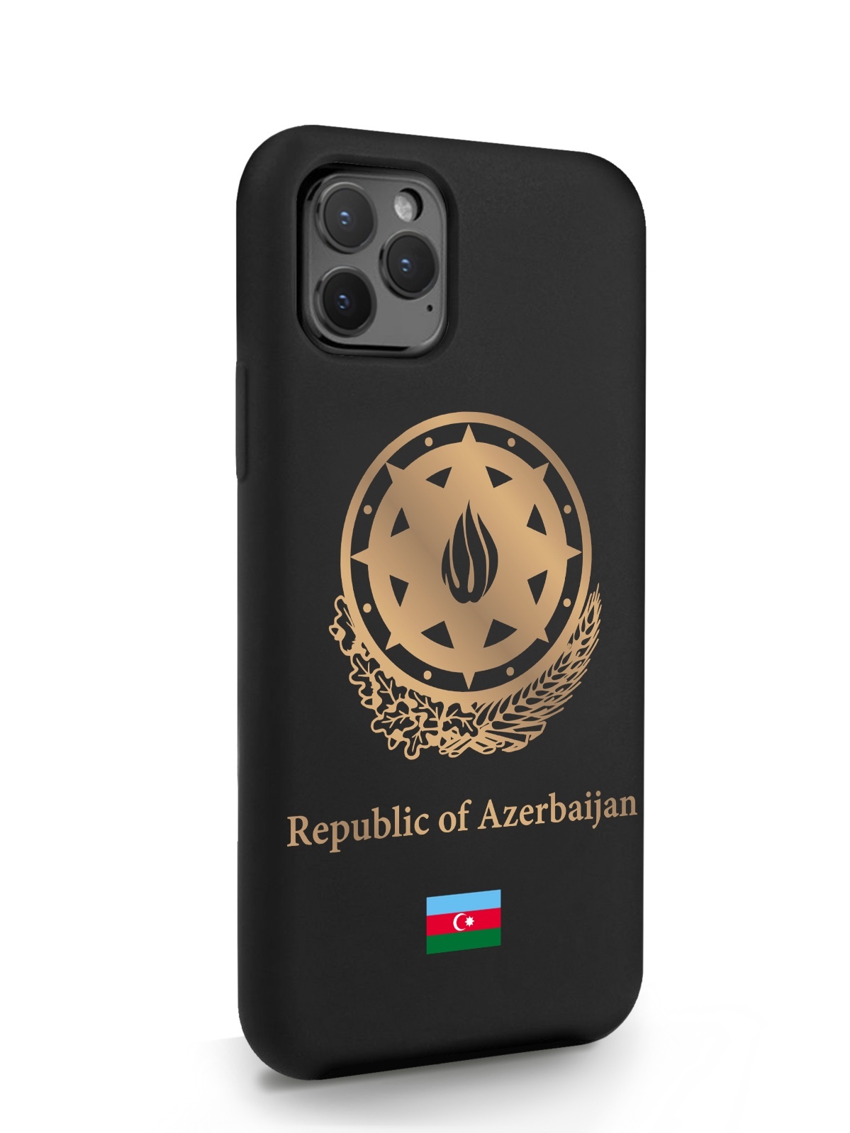 

Черный SignumCase для iPhone 11 Pro Золотой Герб Азербайджана черный, iPhone 11 Pro Золотой Герб Азербайджана