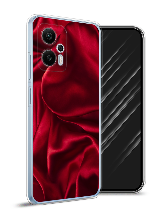 

Чехол Awog на Redmi Note 12T Pro "Текстура красный шелк", 319150-3