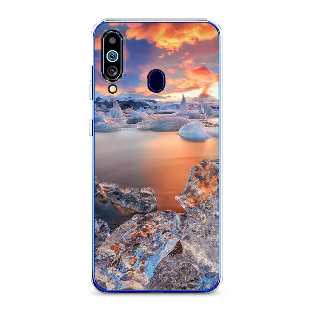 

Чехол на Samsung Galaxy M40 "Ледники", Синий;оранжевый, 28750-2