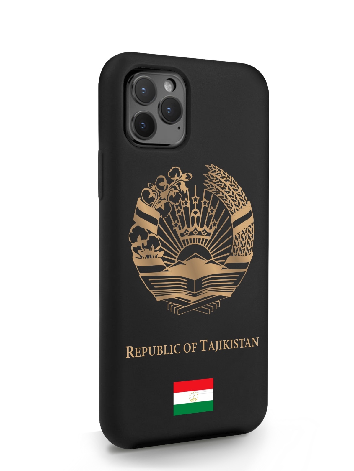 

Черный SignumCase для iPhone 11 Pro Золотой Герб Таджикистана черный, iPhone 11 Pro Золотой Герб Таджикистана