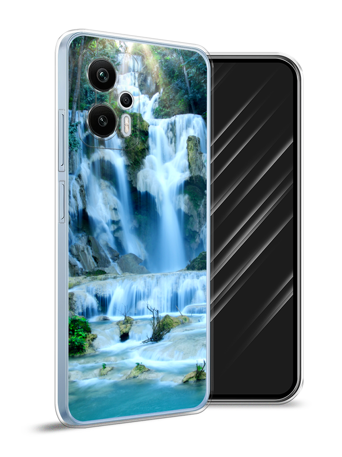 

Чехол Awog на Redmi Note 12T Pro "Водопад 8", Голубой;зеленый, 319150-4