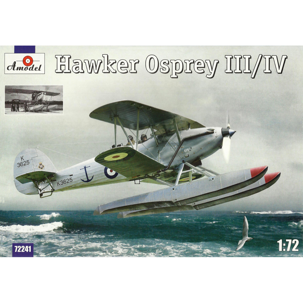 

Сборная модель Amodel 1/72 Самолет Hawker Osprey III/IV 72241