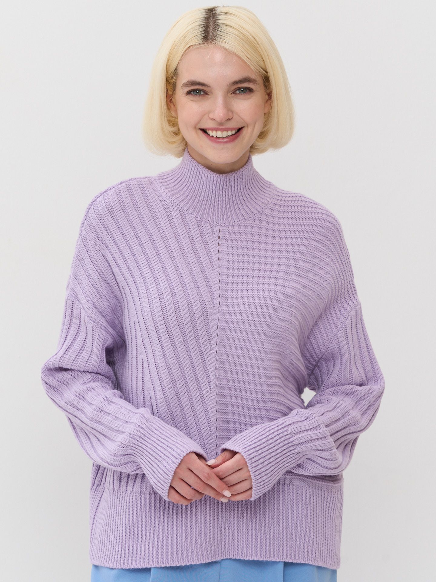 

Свитер женский VAY 5242-41361 фиолетовый 46-48 RU, 5242-41361