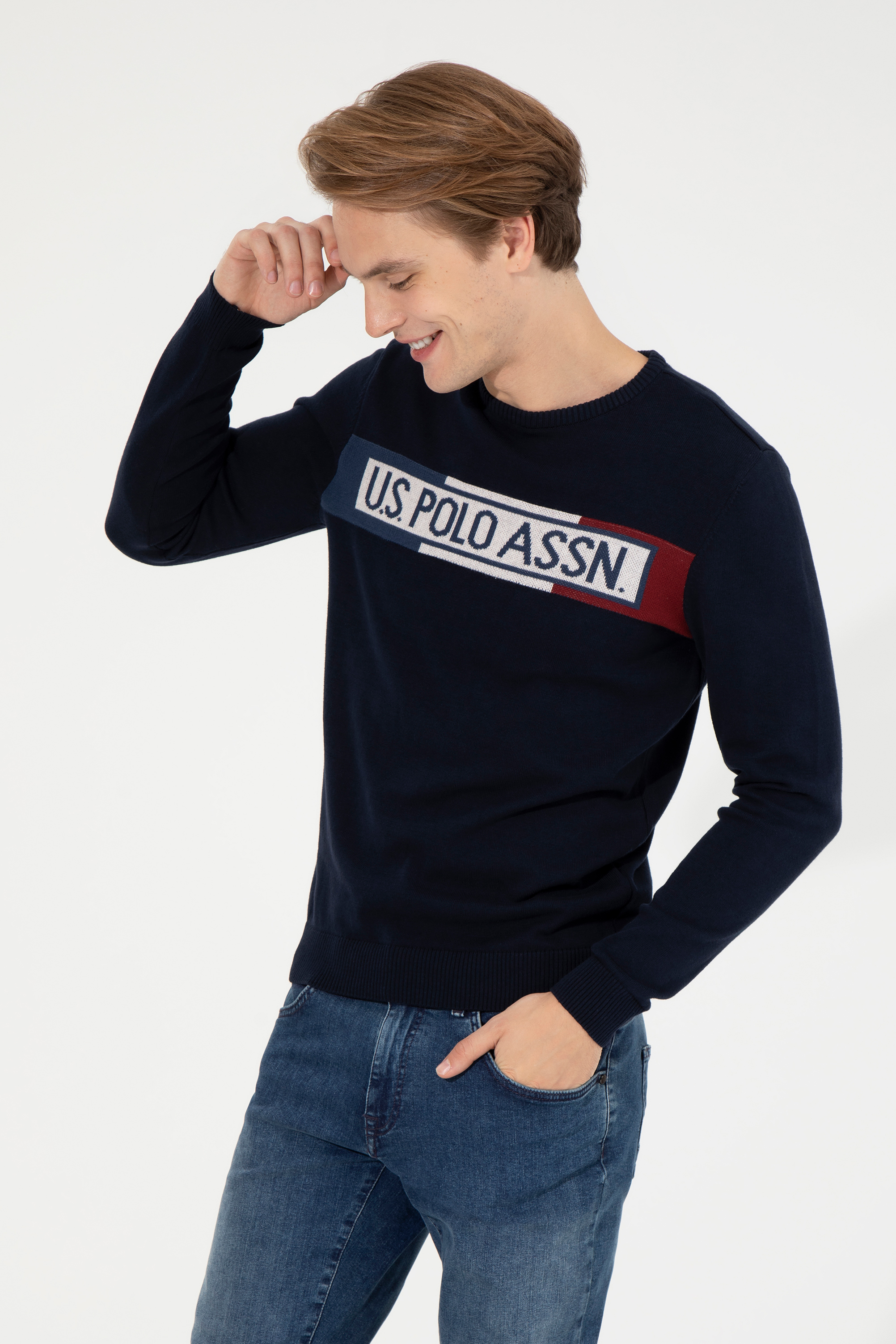 

Джемпер мужской U.S. POLO Assn. G081SZ0TK0PARS синий L, G081SZ0TK0PARS
