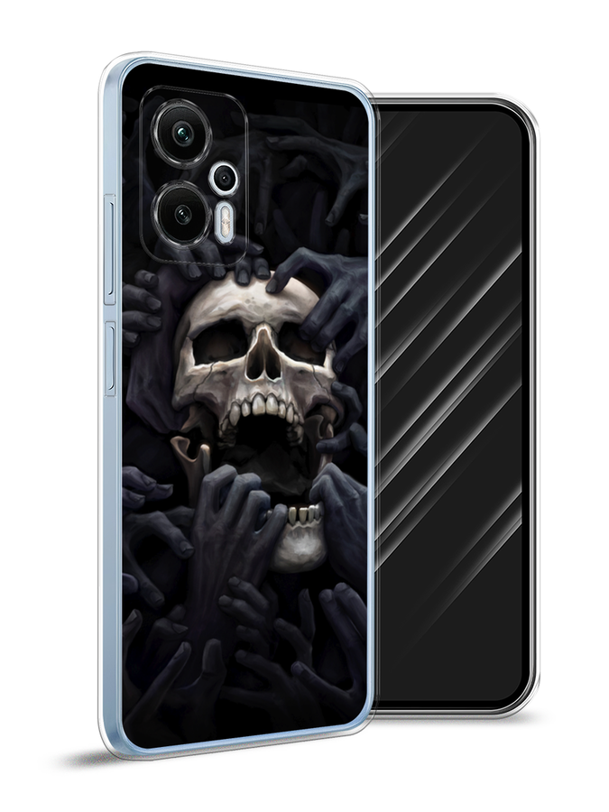 

Чехол Awog на Redmi Note 12T Pro "Череп 29", Черный;серый, 319150-9