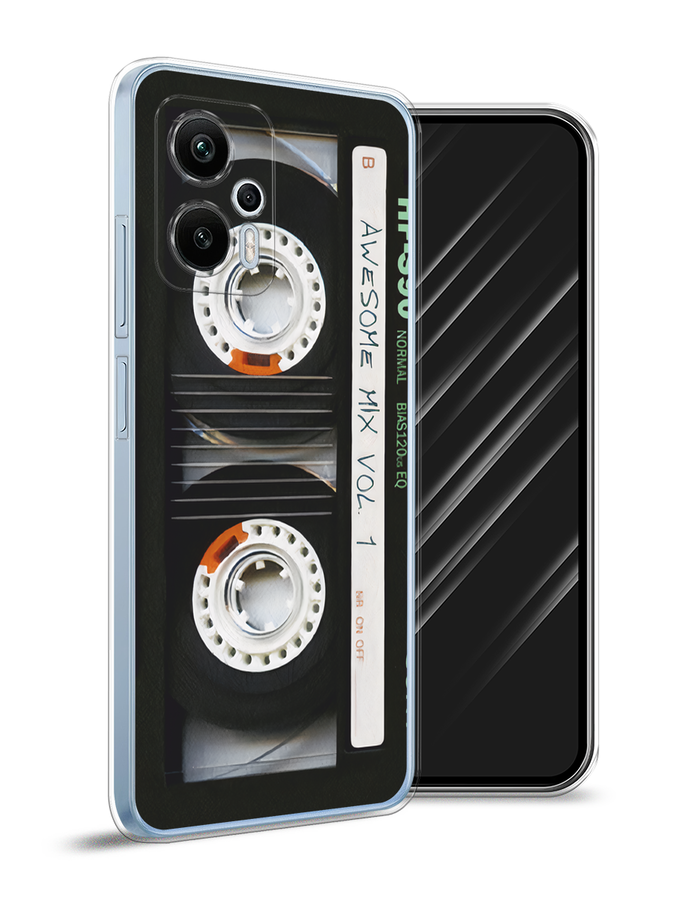 

Чехол Awog на Redmi Note 12T Pro "Кассета", Черный, 319150-10