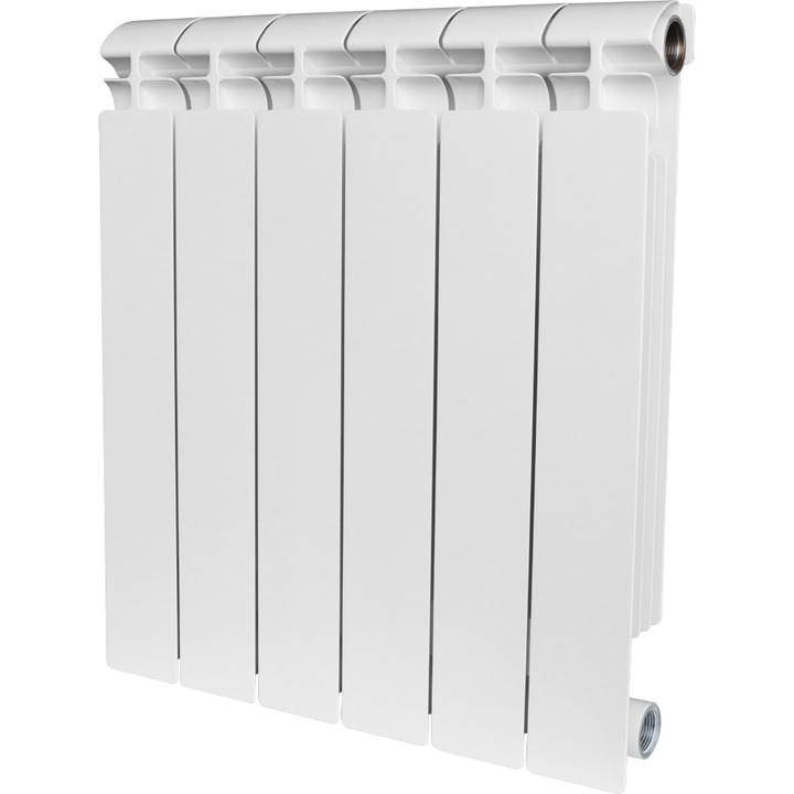 Биметаллический радиатор Stout Alpha 500 6 секций белый (SRB-2310-050006)