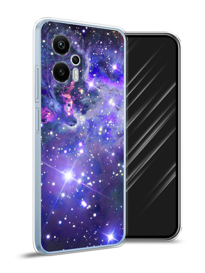 

Чехол Awog на Redmi Note 12T Pro "Яркая галактика", Фиолетовый, 319150-4