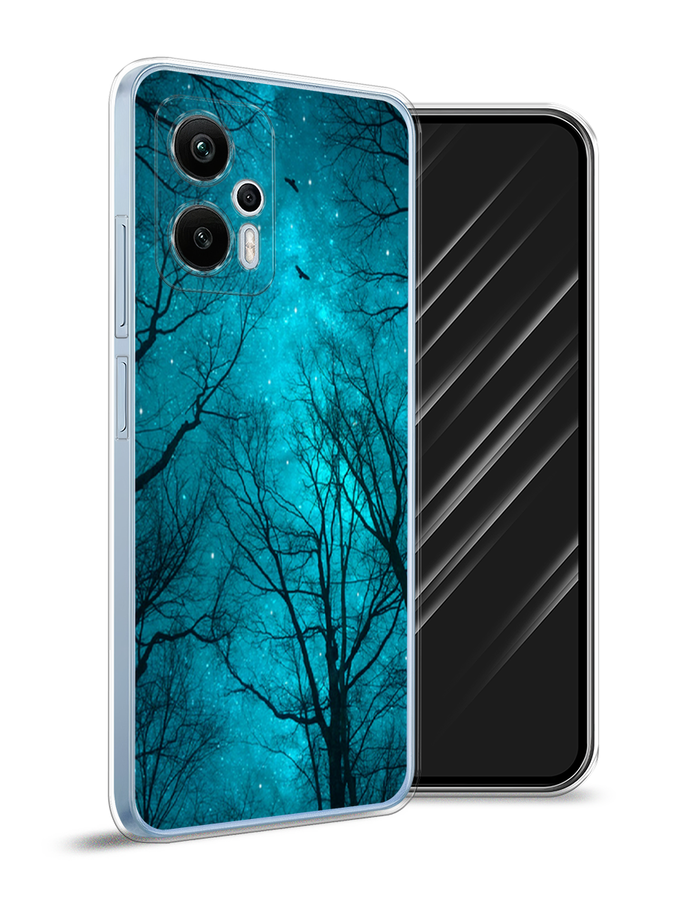 

Чехол Awog на Redmi Note 12T Pro "Сказочный лес", Черный;бирюзовый, 319150-4