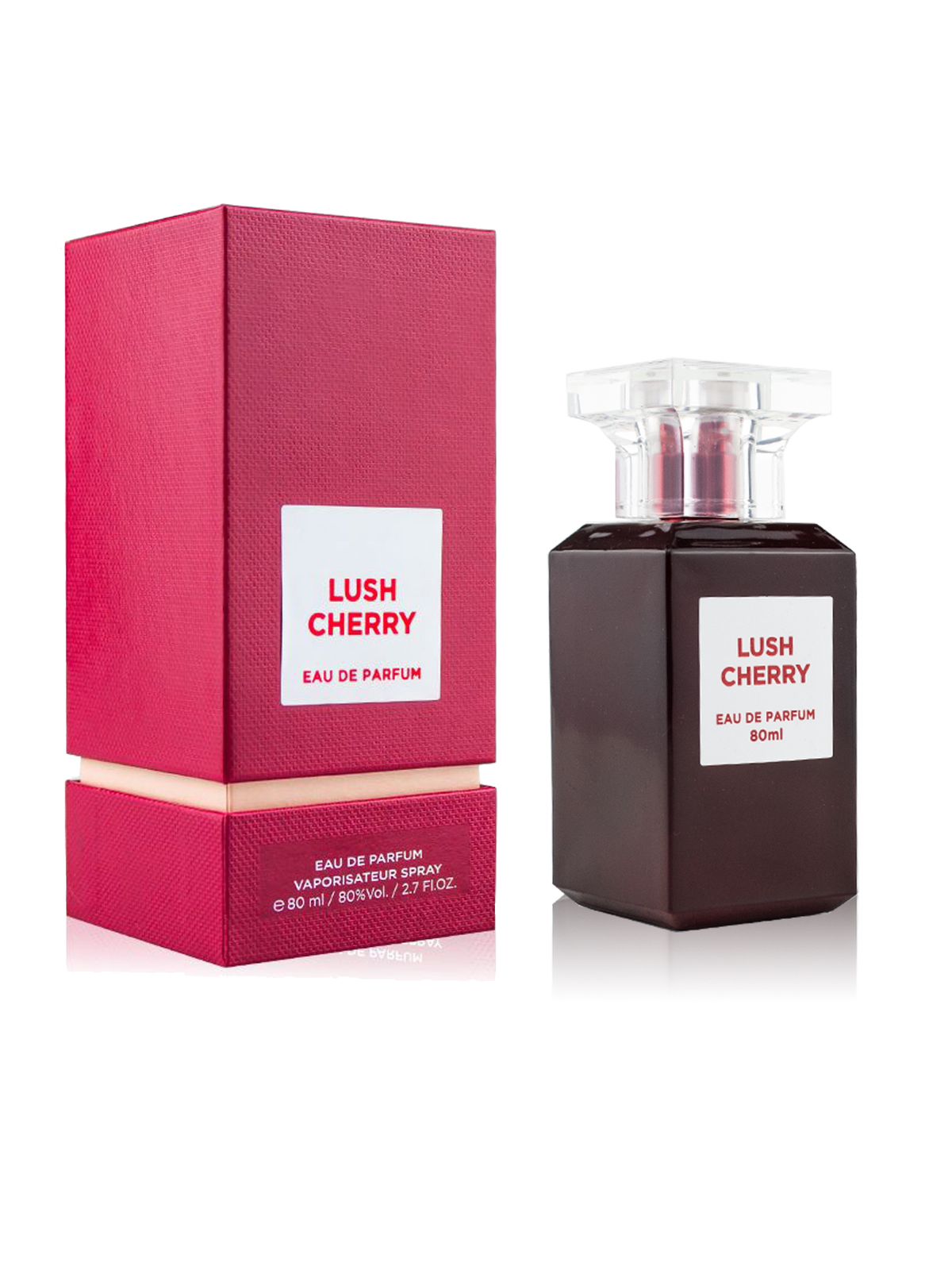 Парфюмерная вода Fragrance World Lush Cherry 80ml. коробка под бенто торт с окном новогодние звезды 14 х 14 х 8 см