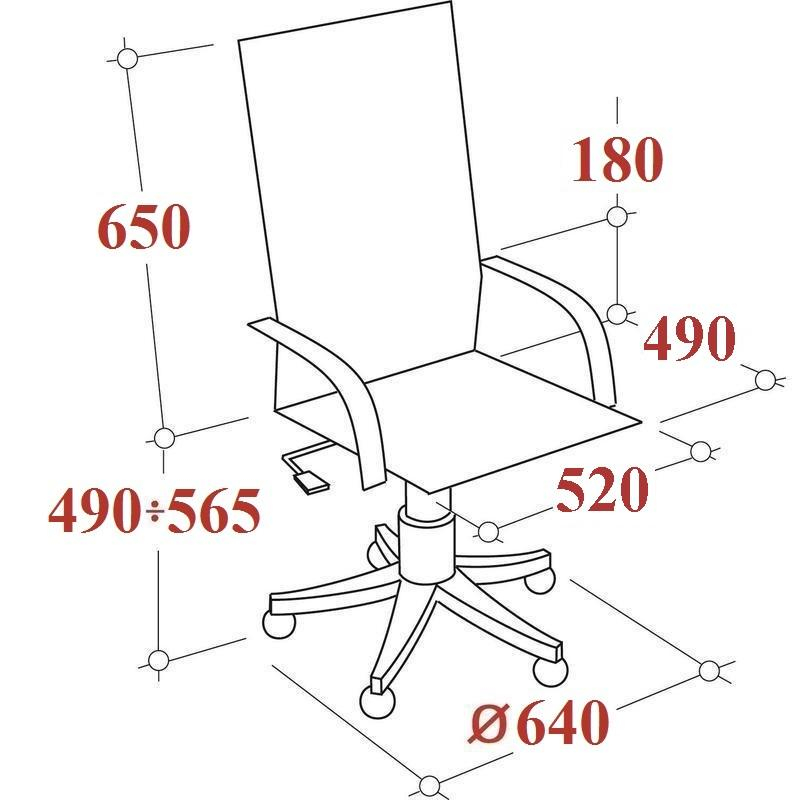 Кресло BN_Dt_EChair-587 TPU экокожа черный, хром 100045664031