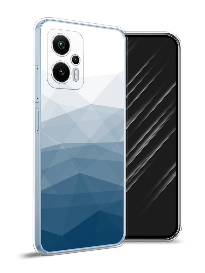 

Чехол Awog на Redmi Note 12T Pro "Абстракция небо", Синий;голубой;белый, 319150-3
