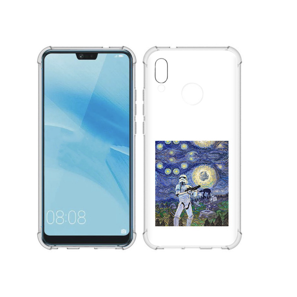 

Чехол MyPads Tocco для Huawei P20 Lite star wars звездная ночь (PT130405.51.23), Прозрачный, Tocco
