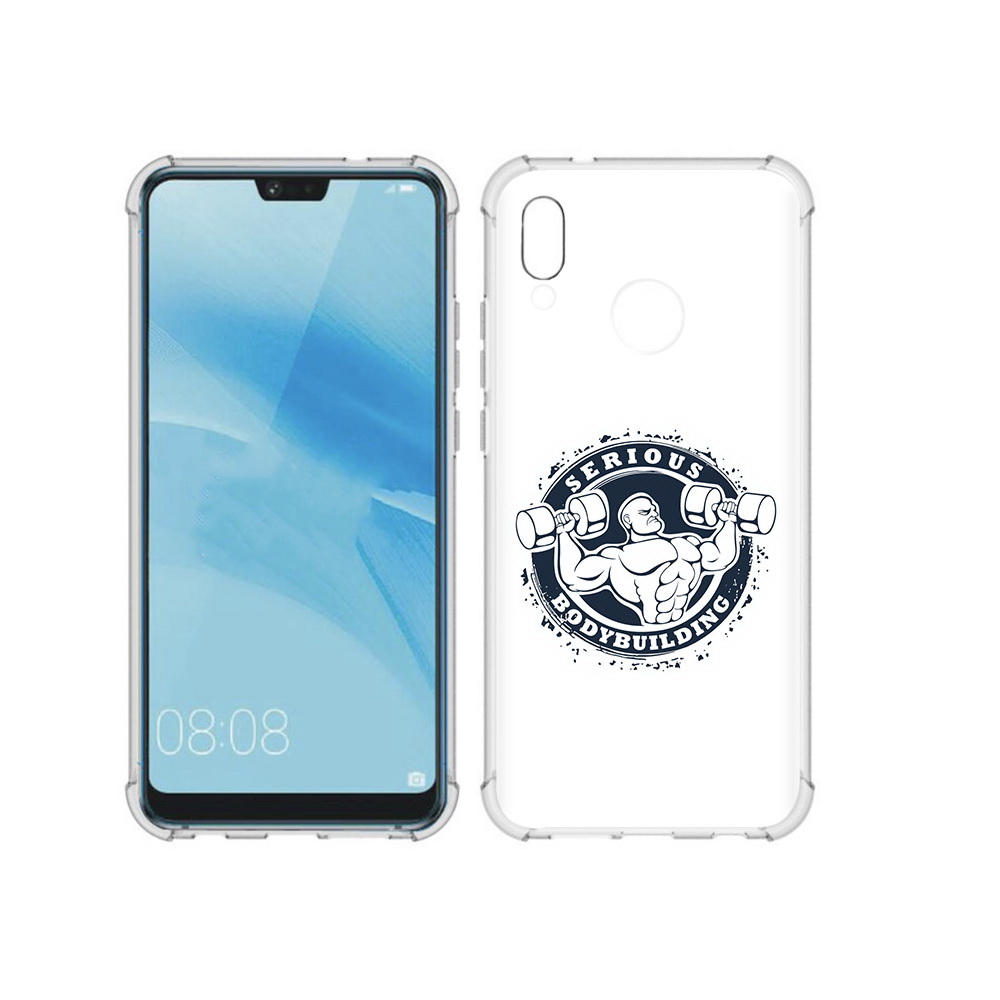 

Чехол MyPads Tocco для Huawei P20 Lite бодибилдинг воля к победе (PT130405.51.231), Прозрачный, Tocco