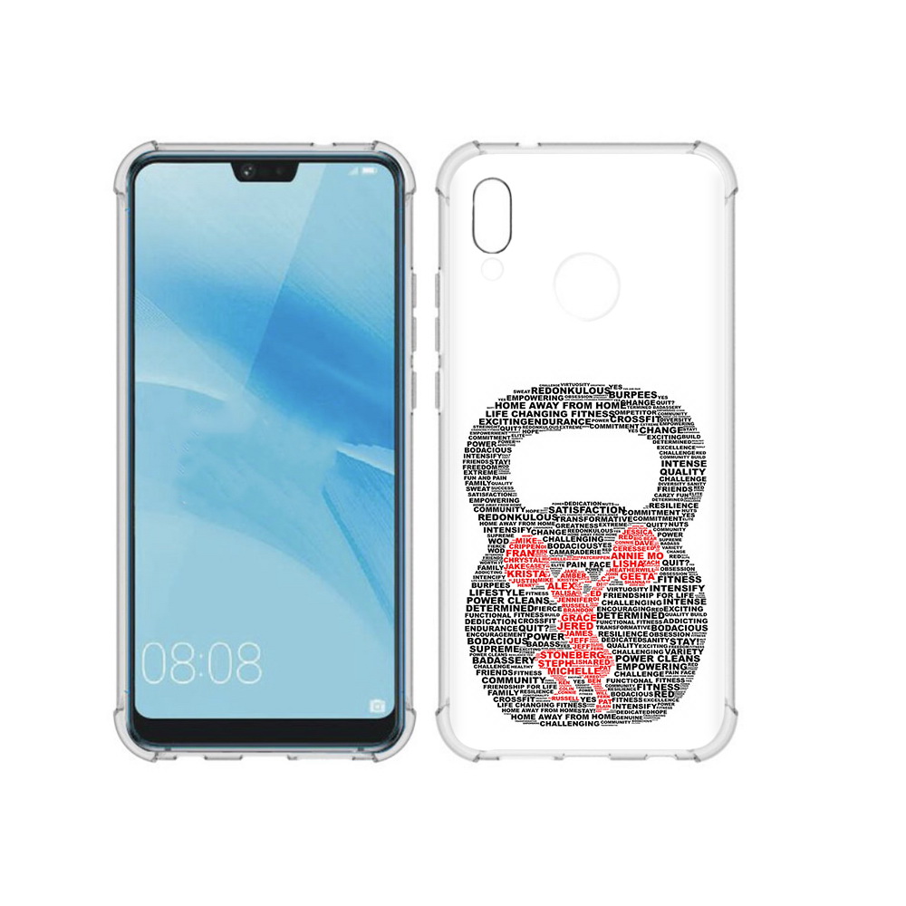Чехол MyPads Tocco для Huawei P20 Lite бодибилдинг гиря из слов (PT130405.51.232)