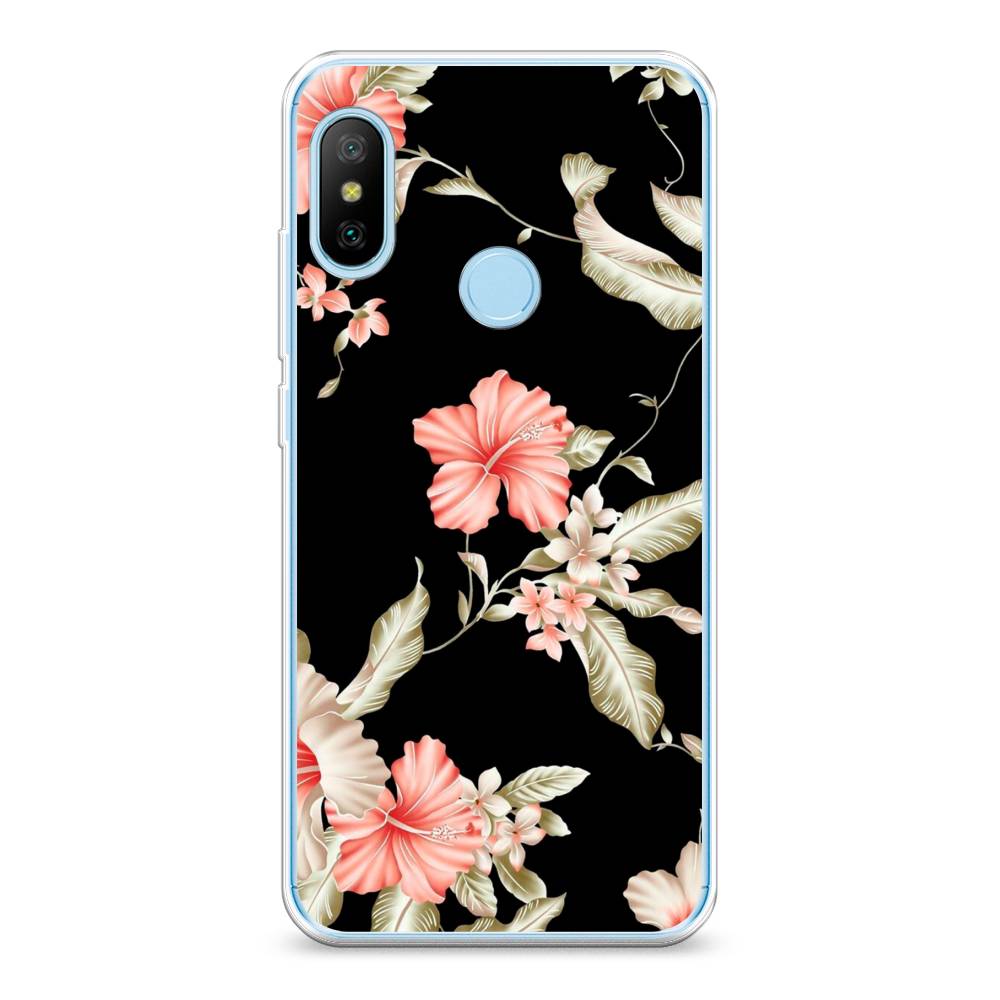 

Чехол Awog на Xiaomi Redmi 6 Pro/6 Plus/Mi A2 Lite "Цветы на черном", Разноцветный, 33950-8