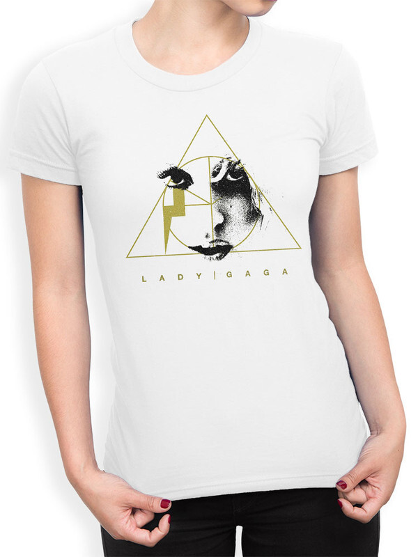 

Футболка женская Design Heroes Леди Гага белая 2XL, "Леди Гага"