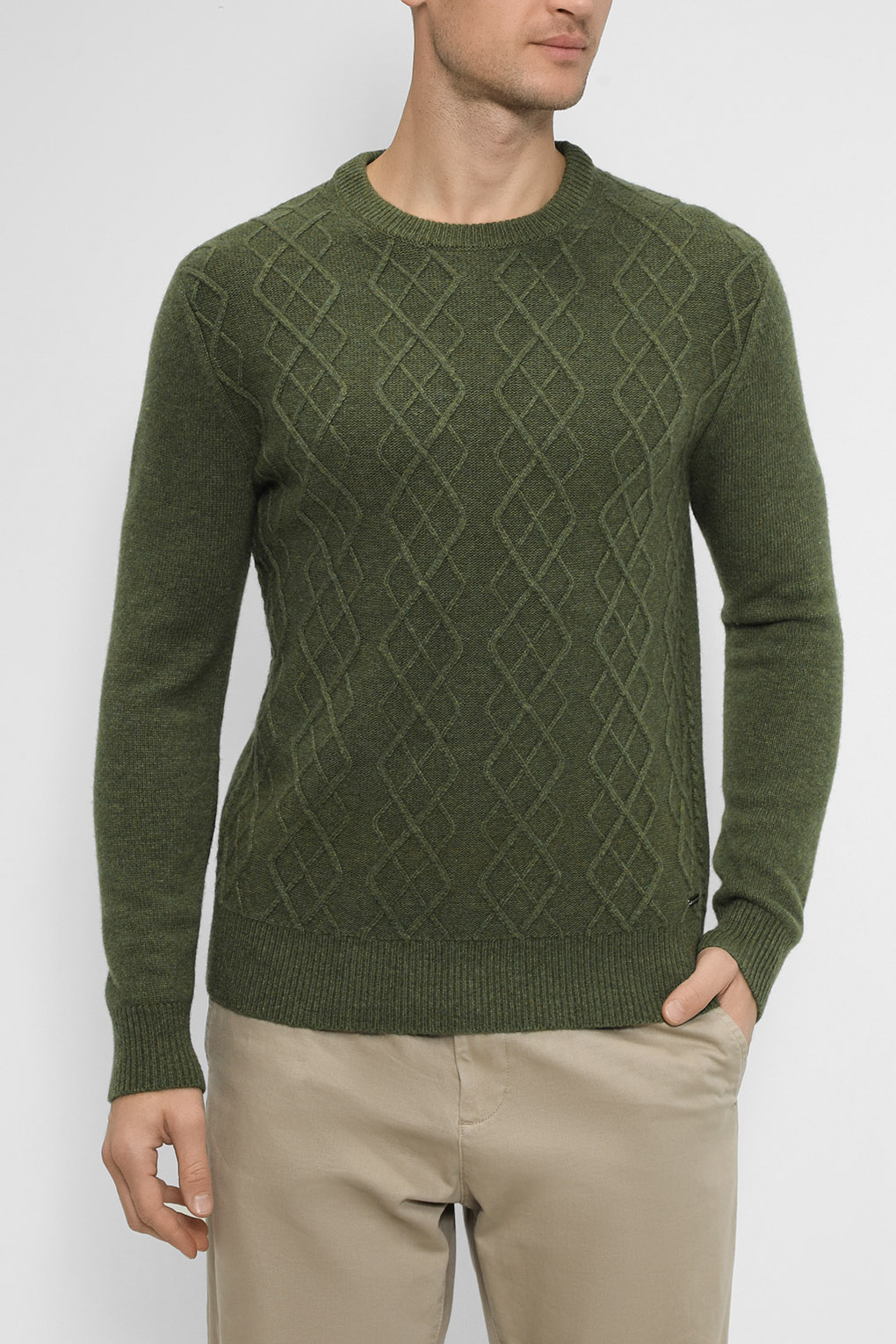 

Джемпер мужской MARCO DI RADI MDR2210T3435CD-024 хаки L, MDR2210T3435CD-024