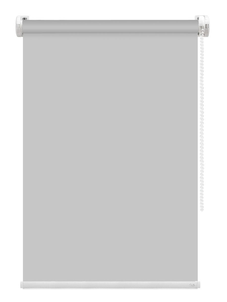 фото Рулонная штора fixline basic black-out 65 см, серый fixline amigo