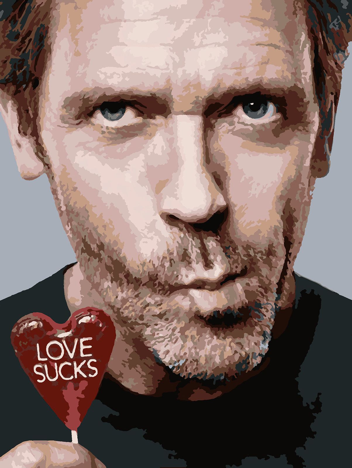 

Картина по номерам Красиво Красим Доктор Хаус - Love Sucks, 70 х 90 см, Доктор Хаус - Love Sucks