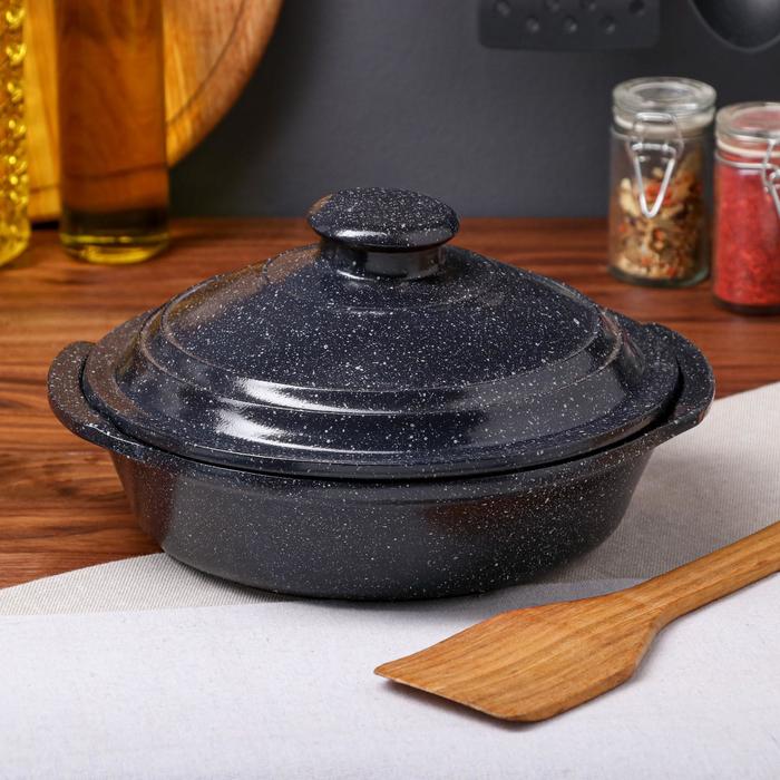 

Красная глина с ручками, Гранит, черная, 23 см, с ручками, Гранит, черная, 23 см