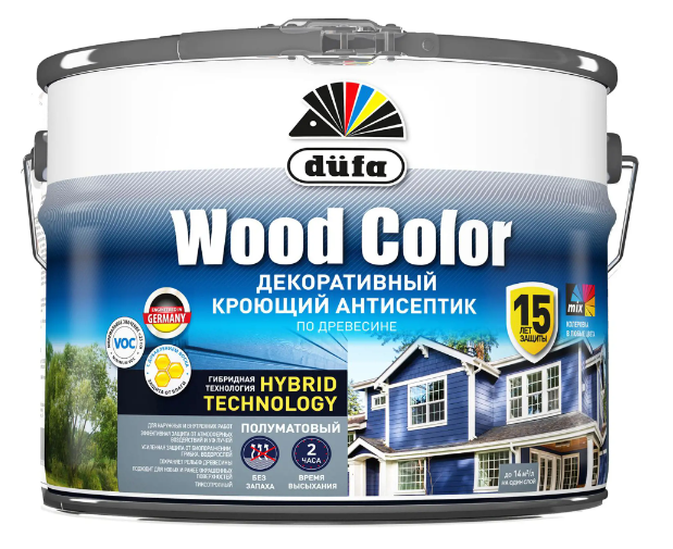 Кроющий антисептик Dufa Wood Color база 3 8,1 л основание для лент alu base 2000 small arlight 015467